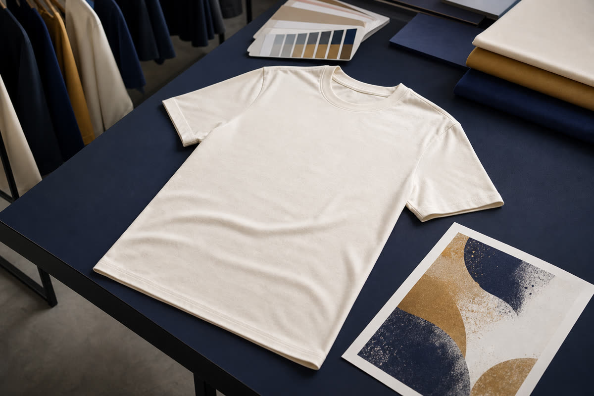 Custom T-shirt artwork and fabric review for printing method selection