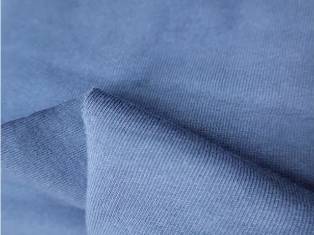 上質なブランド別注Tシャツ向けブルーピマコットン天竺の生地サンプル