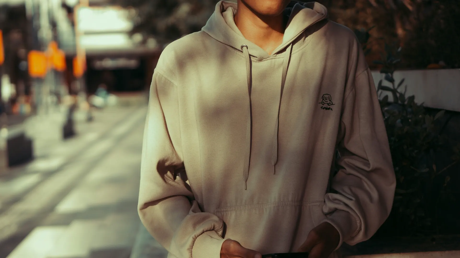 Beige private-label hoodie reference for OEM and ODM hoodie program planning