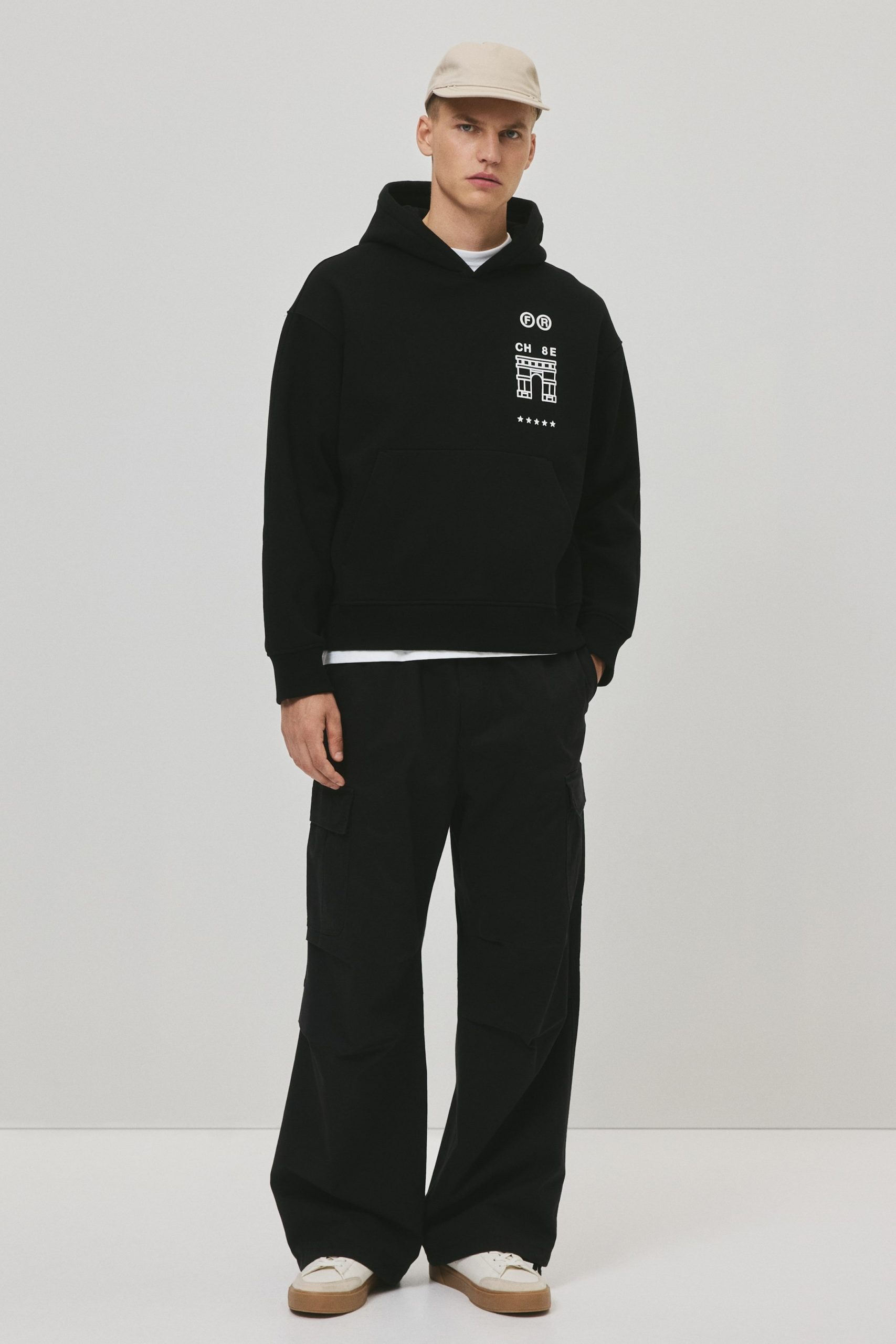 Heavyweight boxy hoodie reference for silhouette review