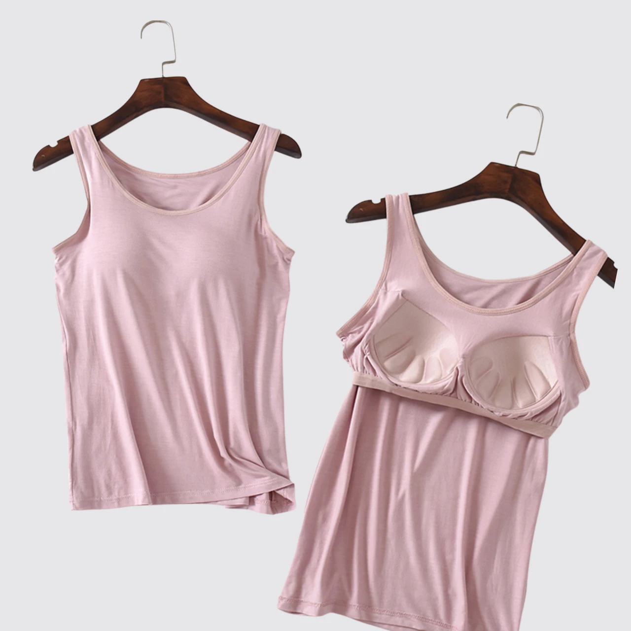 Modal sleep tank with build in bra lounge